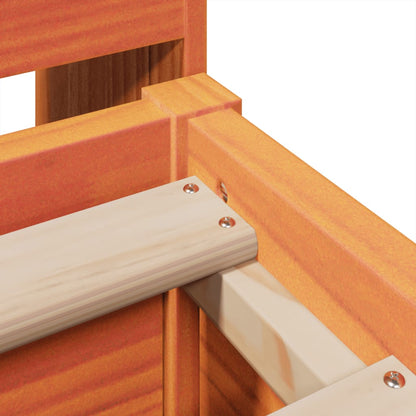 Giroletto senza Materasso Marrone Cera 120x200 cm Legno di Pino - homemem39