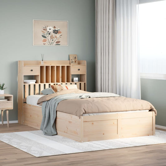 Letto senza Materasso 135x190 cm in Legno Massello di Pino - homemem39