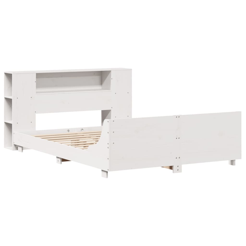 Giroletto senza Materasso Bianco 140x200 cm Legno Massello Pino - homemem39