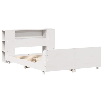 Giroletto senza Materasso Bianco 140x200 cm Legno Massello Pino - homemem39