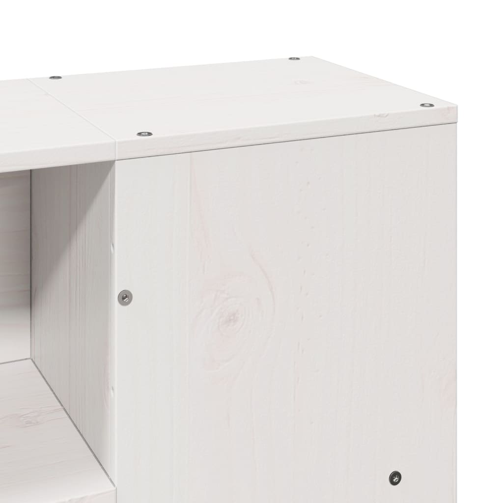 Letto senza Materasso Bianco 120x190 cm Legno Massello di Pino