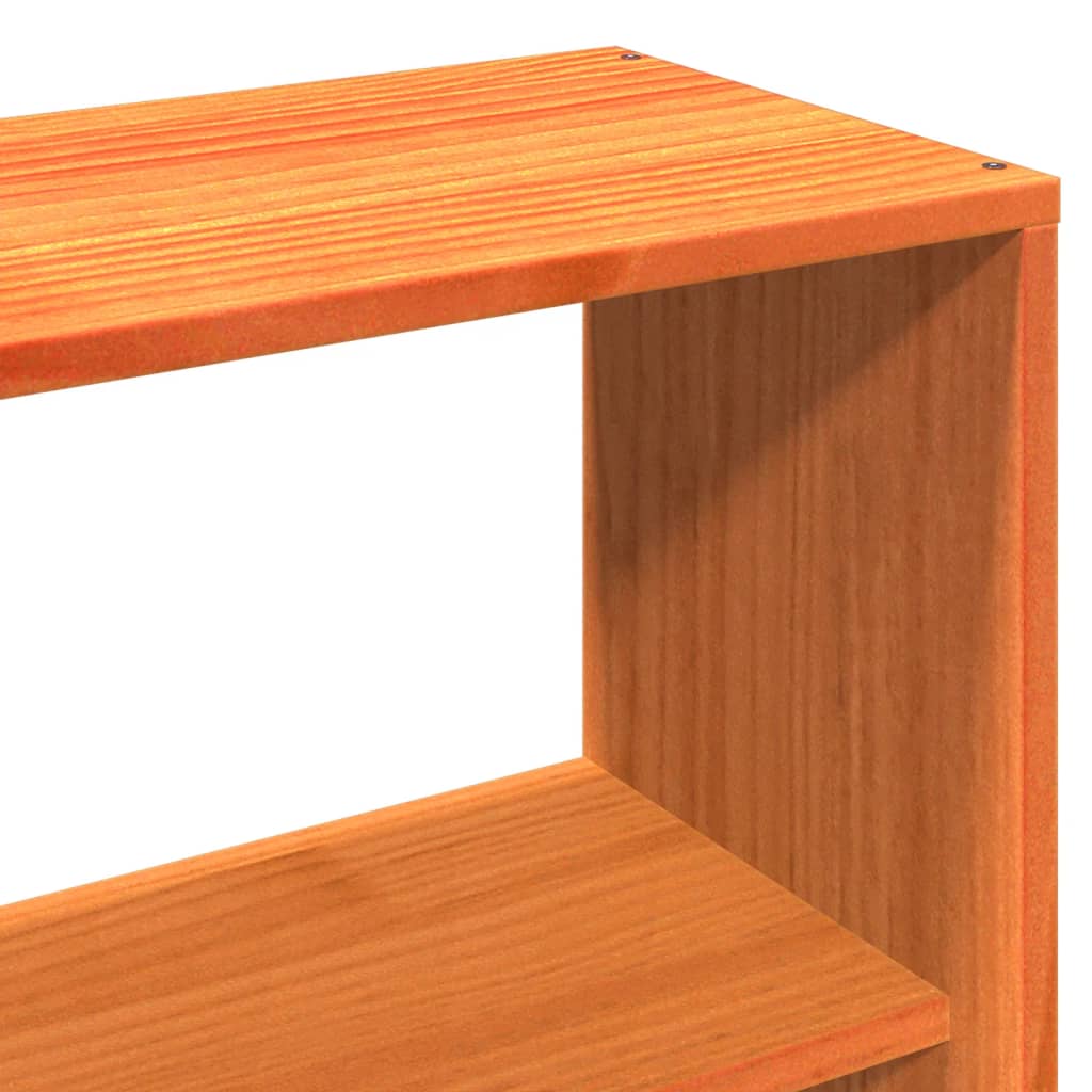 Giroletto senza Materasso Marrone Cera 150x200 cm Legno di Pino - homemem39