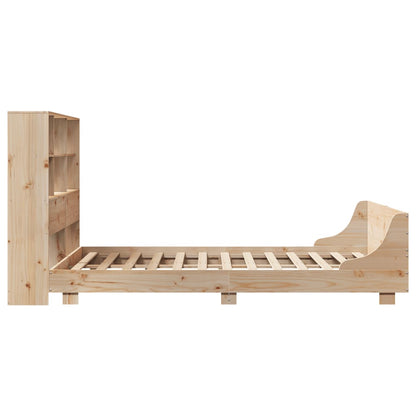 Letto senza Materasso 135x190 cm in Legno Massello di Pino