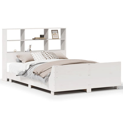 Letto senza Materasso Bianco 120x190 cm Legno Massello di Pino