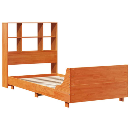 Letto senza Materasso Marrone Cera 75x190 cm in Legno di Pino