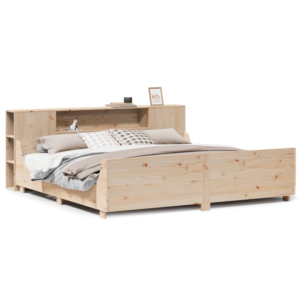 Giroletto senza Materasso 180x200 cm in Legno Massello di Pino - homemem39