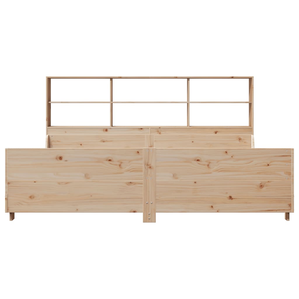 Letto Libreria senza Materasso 180x200 cm Legno Massello