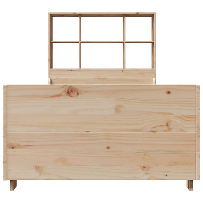 Letto Libreria senza Materasso 75x190 cm in Legno Massello