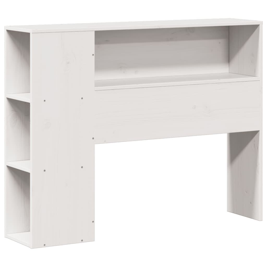 Letto Libreria senza Materasso Bianco 100x200 cm Legno Massello - homemem39
