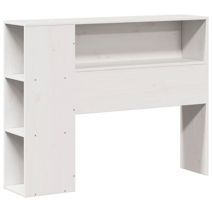 Letto Libreria senza Materasso Bianco 75x190 cm Legno Massello | homemem39