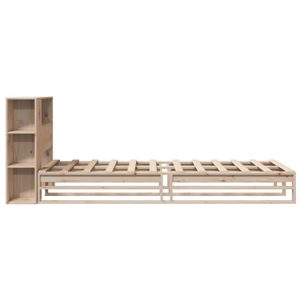Letto Libreria senza Materasso 90x190 cm Legno Massello - homemem39
