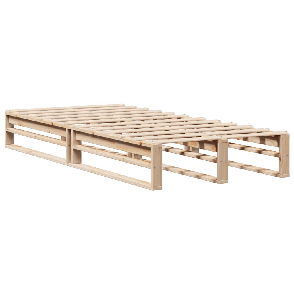 Letto Libreria senza Materasso 90x200 cm Legno Massello - homemem39