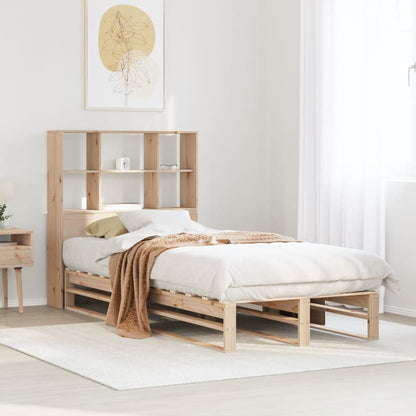 Letto Libreria senza Materasso 90x200 cm Legno Massello - homemem39