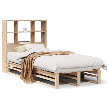Letto Libreria senza Materasso 90x190 cm Legno Massello - homemem39
