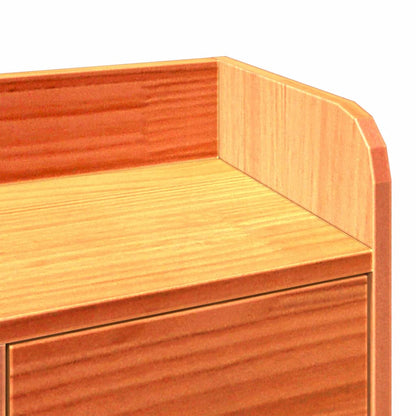 Letto Libreria senza Materasso Marrone Cera 100x200 cm in Pino | homemem39