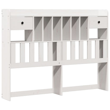 Letto Libreria senza Materasso Bianco 140x200 cm Legno di Pino - homemem39