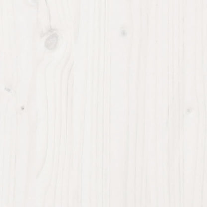Letto Libreria senza Materasso Bianco 150x200 cm Legno di Pino | homemem39