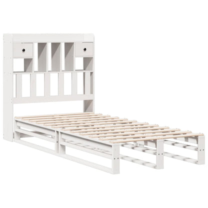 Letto con Libreria senza Materasso 75x190 cm in Legno Pino - homemem39