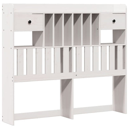 Letto Libreria senza Materasso Bianco 135x190 cm Legno di Pino - homemem39