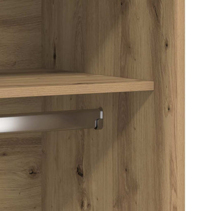 Armadio Rovere Artigianale 100x50x200 cm in Legno Multistrato | homemem39