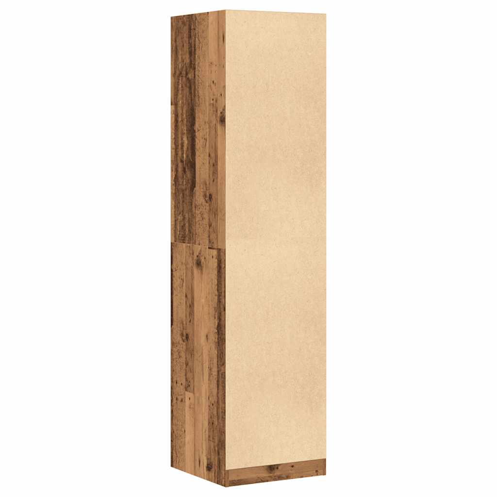 Armadio Legno Antico 50x50x200 cm in Legno Multistrato - homemem39