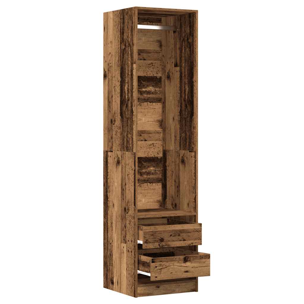 Armadio Legno Antico 50x50x200 cm in Legno Multistrato - homemem39