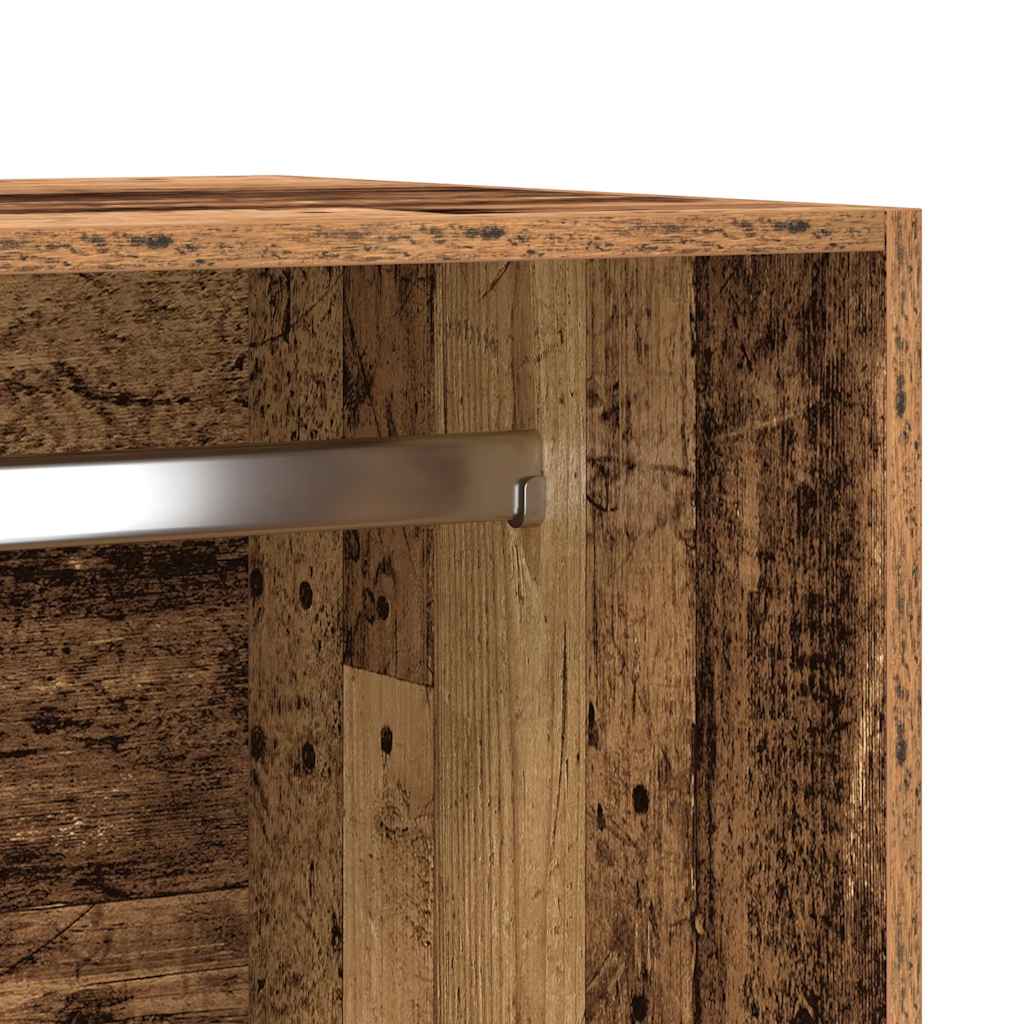 Armadio Legno Antico 50x50x200 cm in Legno Multistrato | homemem39