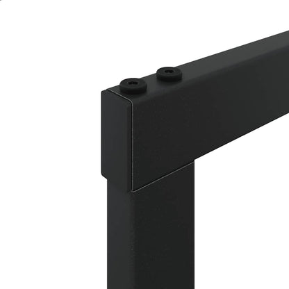 Rastrelliera per Legna da Ardere Nera 55x30x61 cm in Acciaio | homemem39