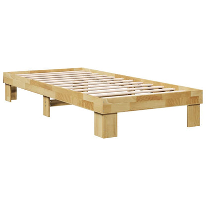 Struttura Letto Senza Materasso 90x200 cm in Legno Massello