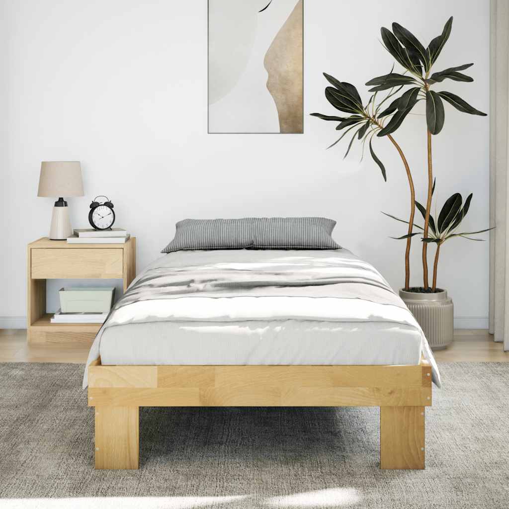 Struttura Letto Senza Materasso 90x200 cm in Legno Massello