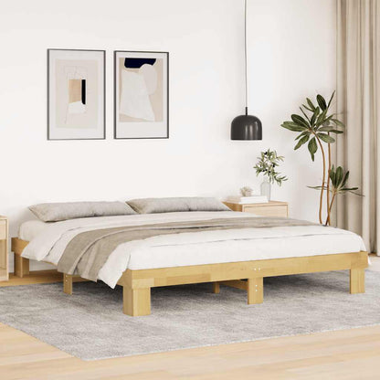 Struttura Letto Senza Materasso 180x200 cm in Legno di Rovere