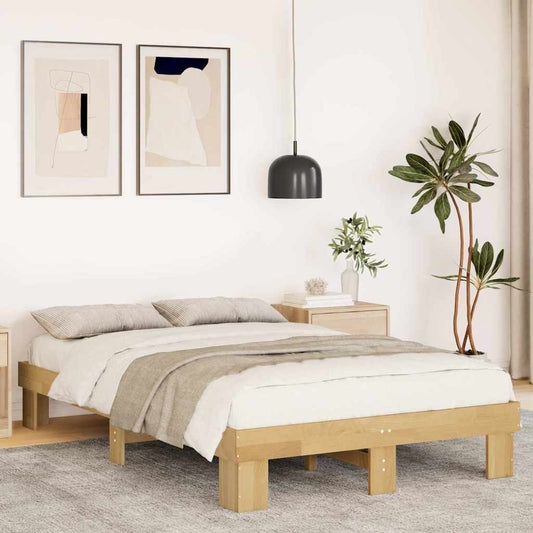 Struttura Letto Senza Materasso 120x190 cm in Legno di Rovere