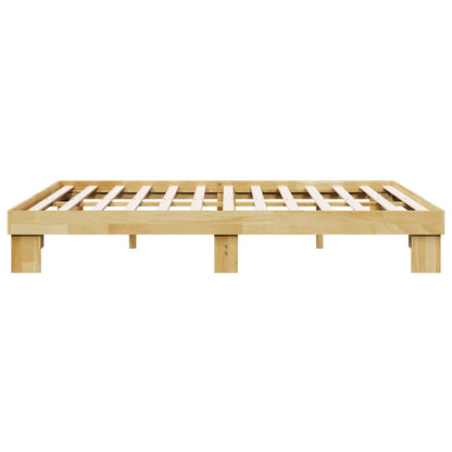 Struttura letto senza materasso 135x190cm legno massello rovere