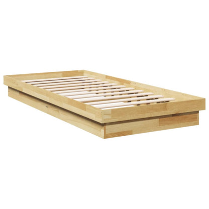 Struttura Letto Senza Materasso 90x200 cm in Legno Massello