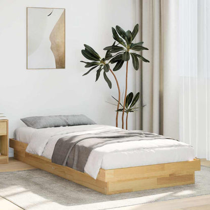 Struttura Letto Senza Materasso 90x190 cm in Legno di Rovere - homemem39