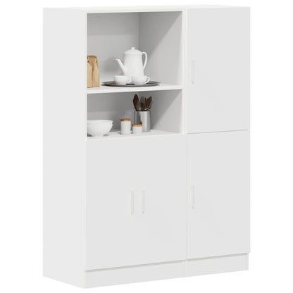 Set di Mobili da Cucina 2 pz Bianco in Truciolato | homemem39