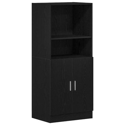 Set di Mobili da Cucina 2 pz Nero in Truciolato | homemem39