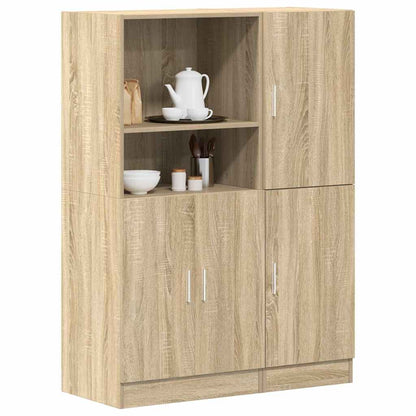 Set di Mobili da Cucina 2 pz Rovere Sonoma in Truciolato | homemem39