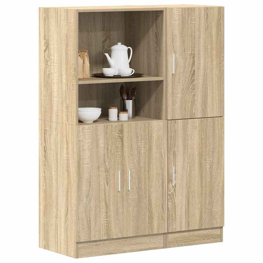 Set di Mobili da Cucina 2 pz Rovere Sonoma in Truciolato | homemem39