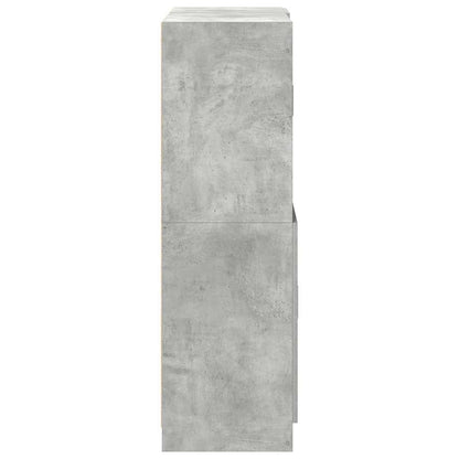 Set di Mobili da Cucina 2 pz Grigio Cemento in Truciolato | homemem39