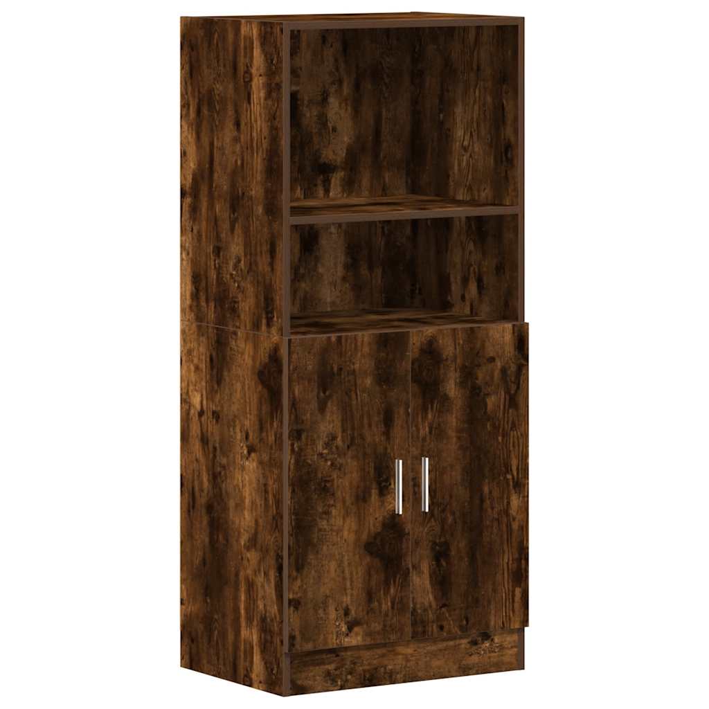 Set di Mobili da Cucina 2 pz Rovere Fumo in Truciolato | homemem39