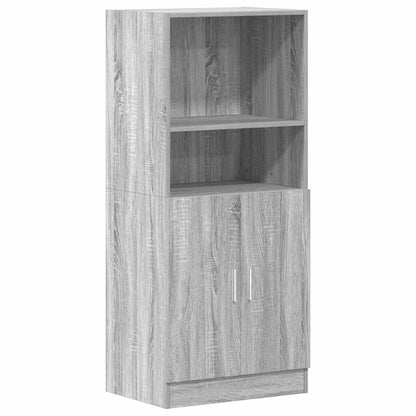 Set di Mobili da Cucina 2 pz Grigio Sonoma in Truciolato | homemem39