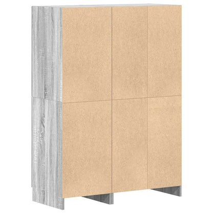 Set di Mobili da Cucina 2 pz Grigio Sonoma in Truciolato | homemem39