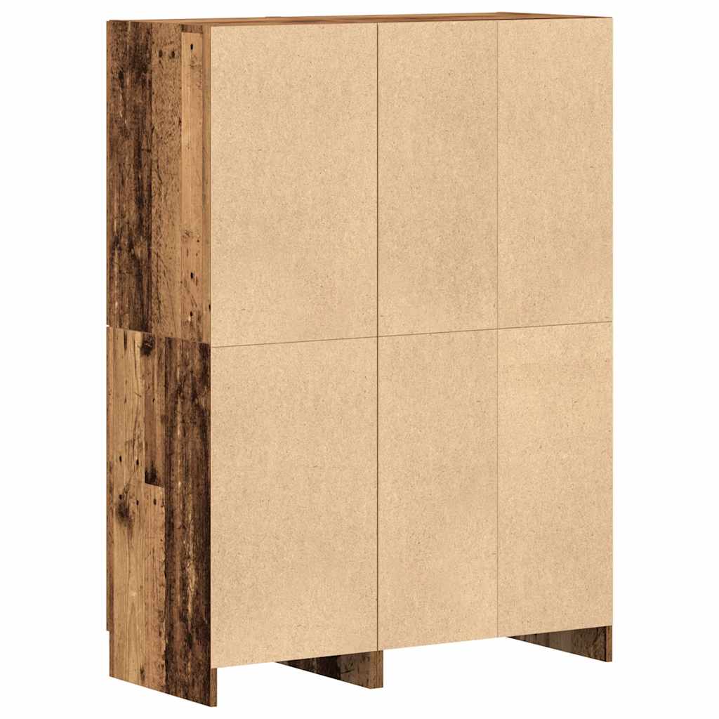 Set di Mobili da Cucina 2 pz Legno Antico in Truciolato | homemem39