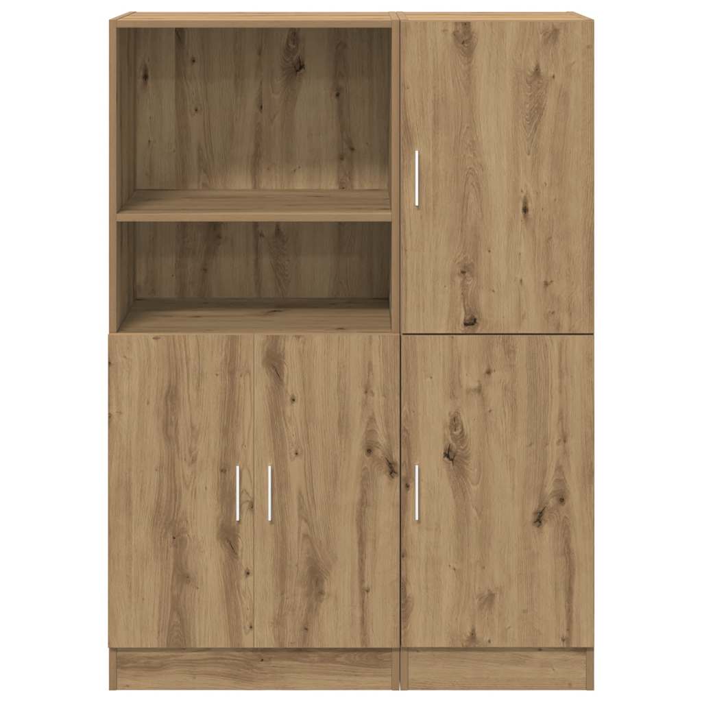 Set di Mobili da Cucina 2 pz Rovere Marrone in Truciolato | homemem39