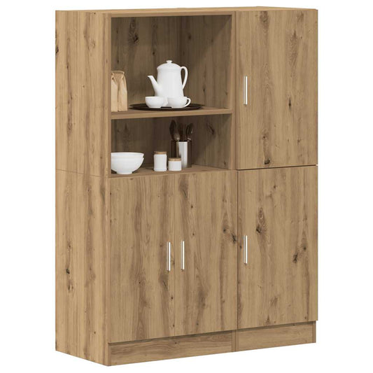Set di Mobili da Cucina 2 pz Rovere Marrone in Truciolato | homemem39