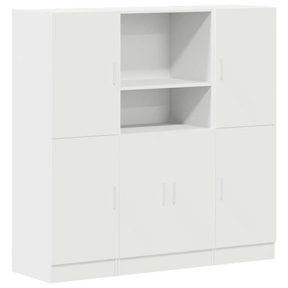 Set di Mobili da Cucina 3 pz Bianco in Truciolato | homemem39