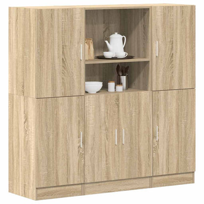 Set di Mobili da Cucina 3 pz Rovere Sonoma in Truciolato | homemem39