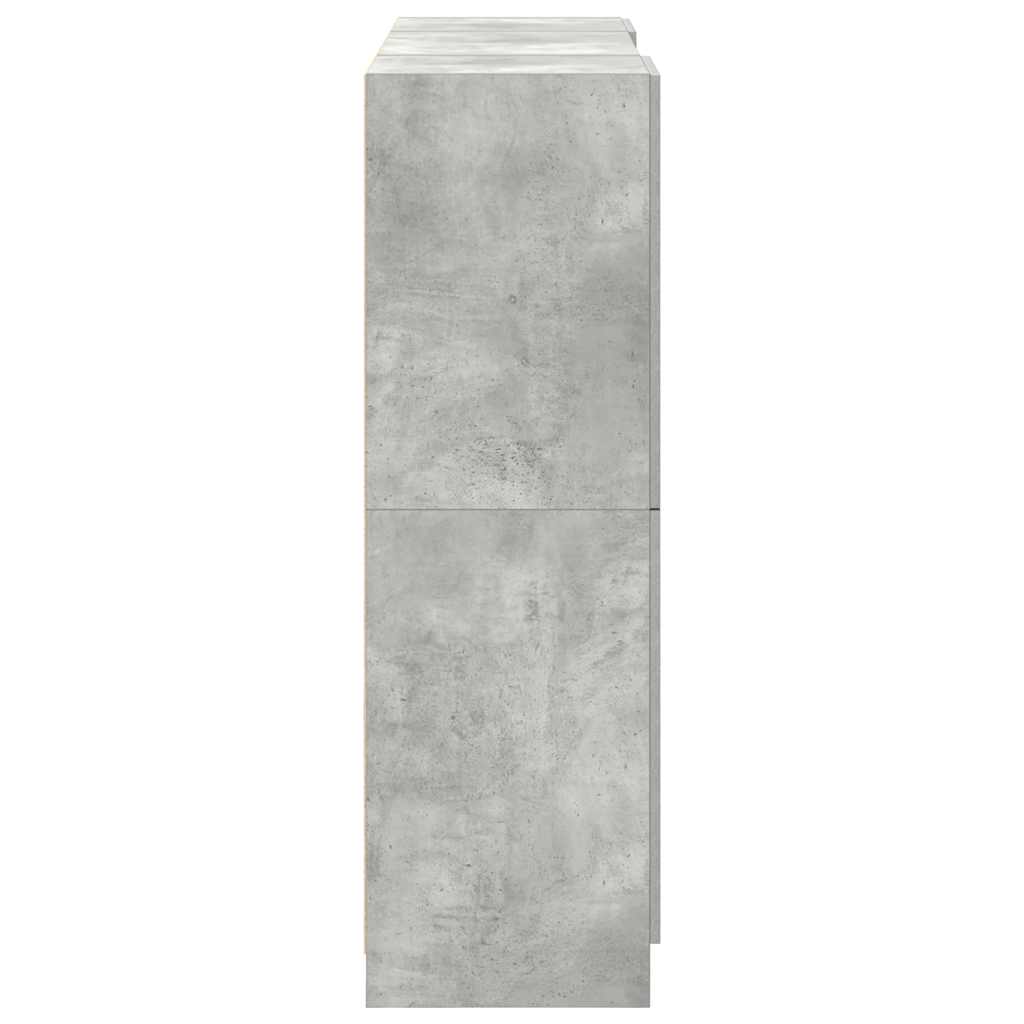 Set di Mobili da Cucina 3 pz Grigio Cemento in Truciolato | homemem39
