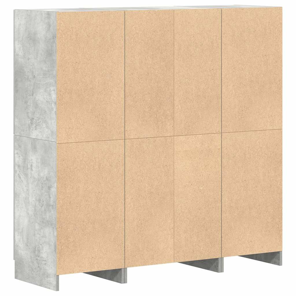 Set di Mobili da Cucina 3 pz Grigio Cemento in Truciolato | homemem39
